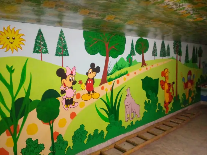 Wall mural painting project 1